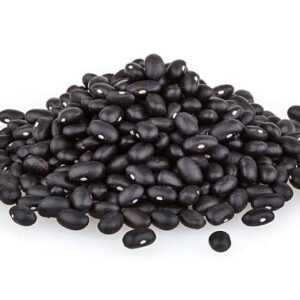 black beans isolated on white background